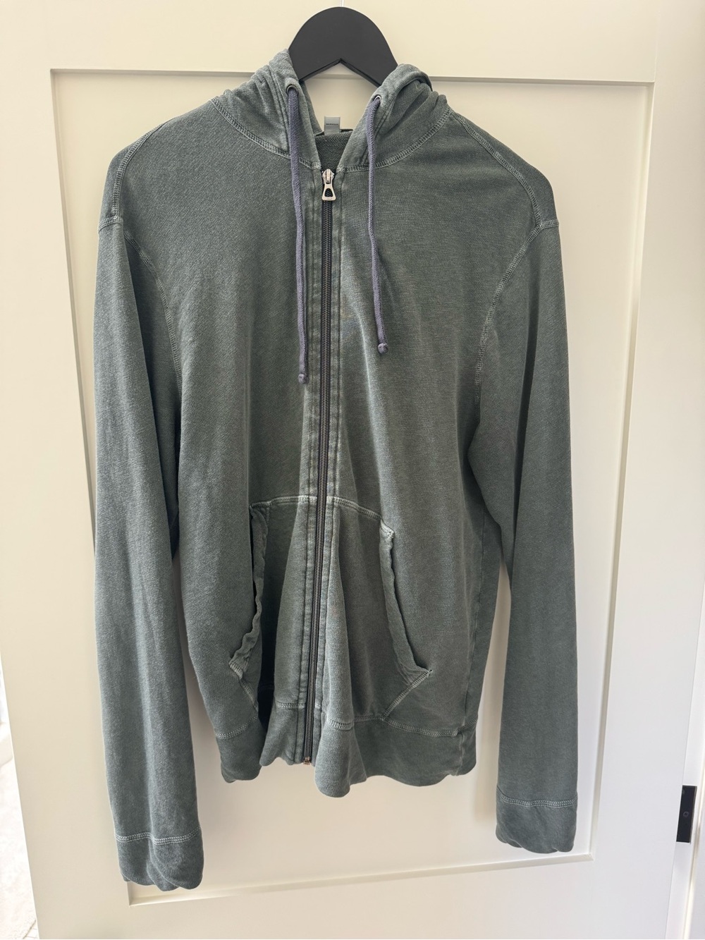 James Perse VINTAGE FRENCH TERRY ZIP UP HOODIE